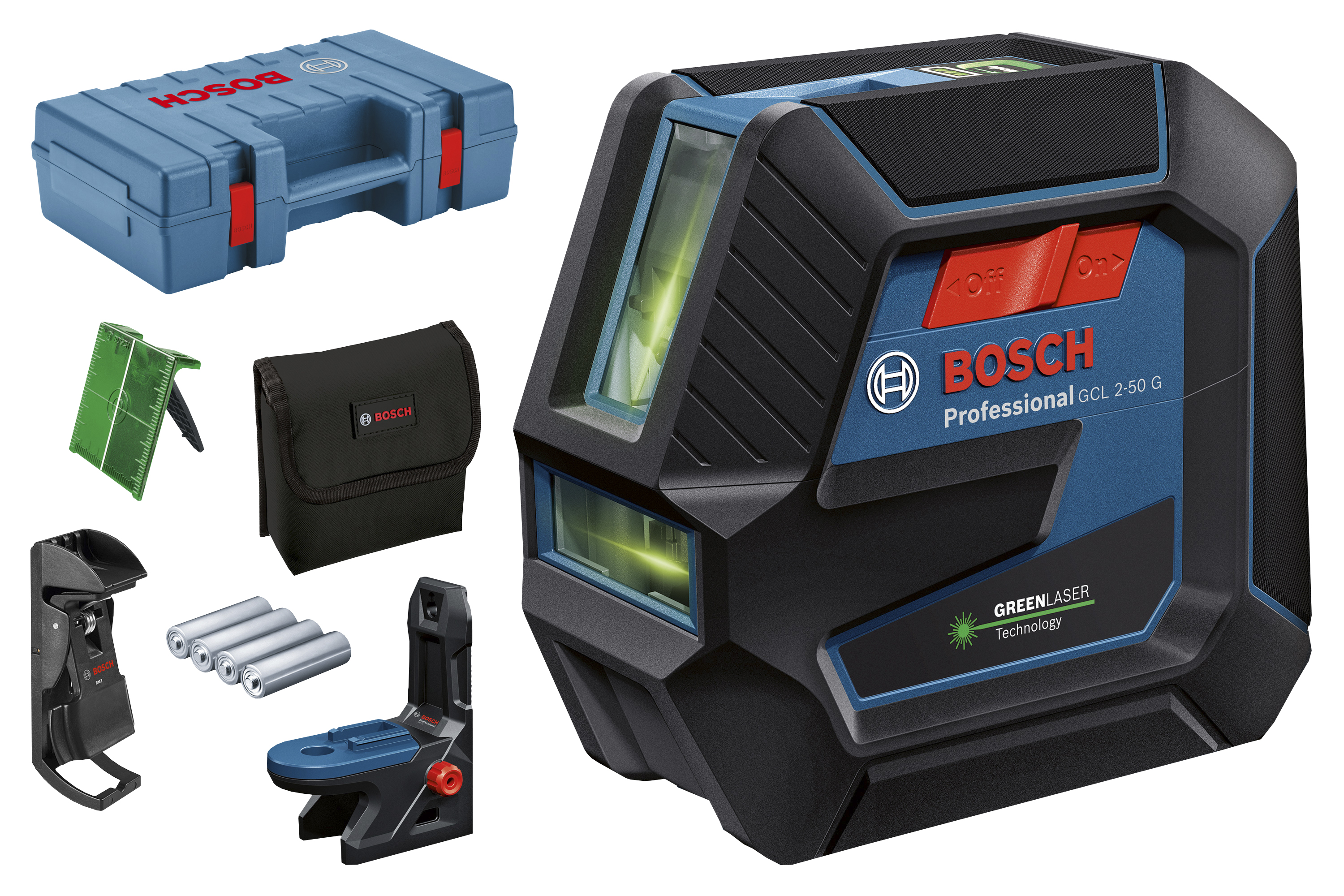 YHDISTELMÄLASER BOSCH GCL 2-50 G RM10 DK10