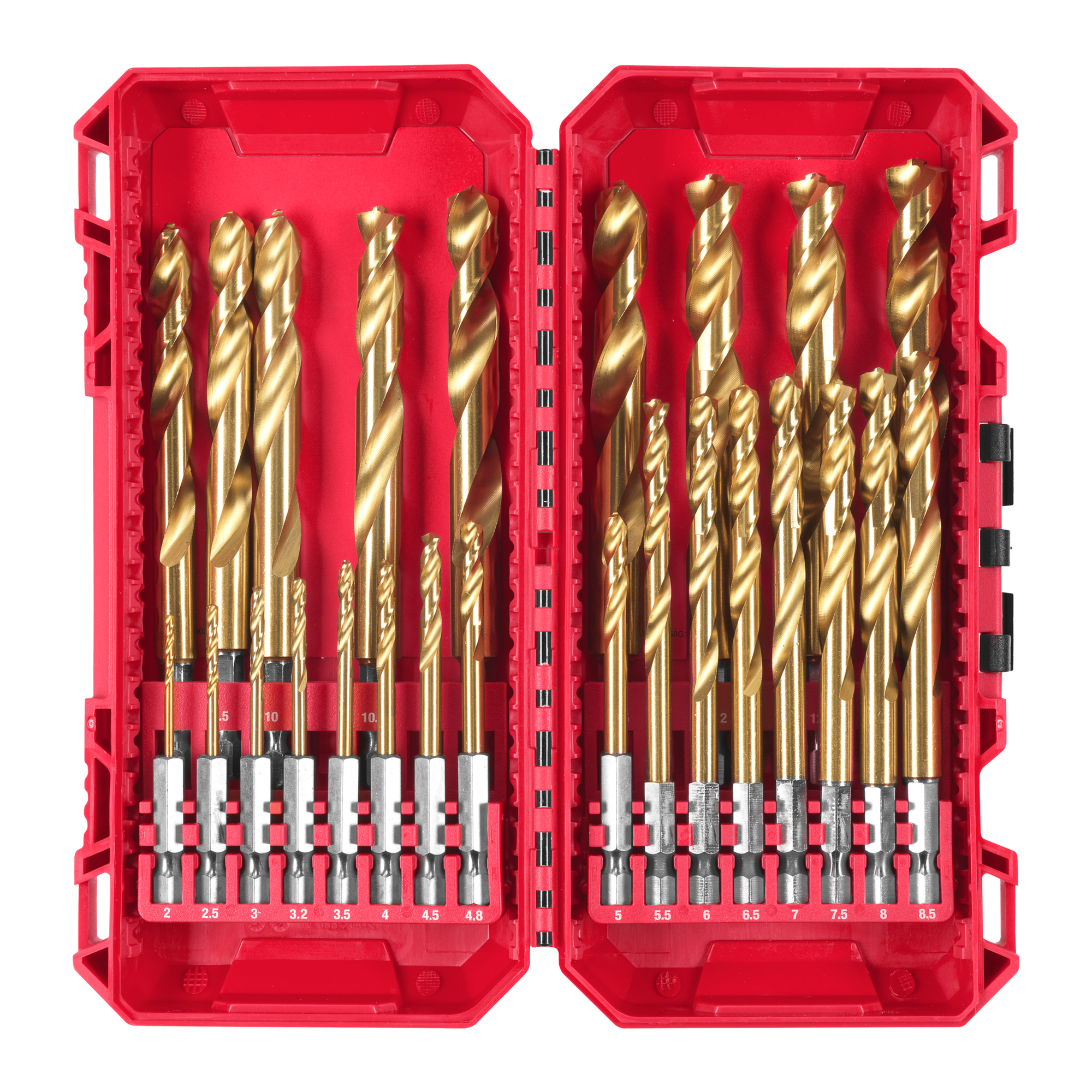 METAL DRILL SET MILWAUKEE HSSG-TIN 25P