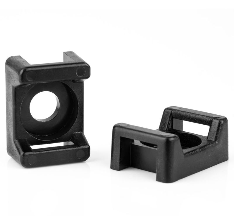 ANKUR JUHTMEKINNITUSRIBALE 3S10 21,9x15,5mm MUST 100tk