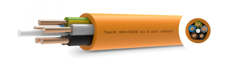 KOPPARKRAFTKABEL-FRHF FRHF  5G2,5 FE 180/E90 T500