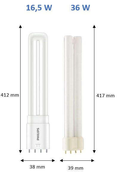 philips Led pl lamp 2g11 865 36w=16.5w pll 4p hf