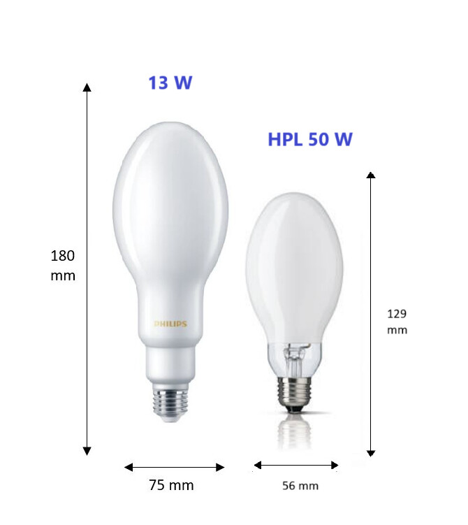 philips Omnidirectional lamp led hpl 13w e27 840 fr
