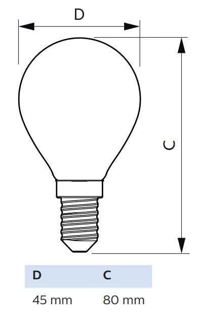 philips Pienkupulamppu master led e14 922/927 340lm 25=3w p45 cl