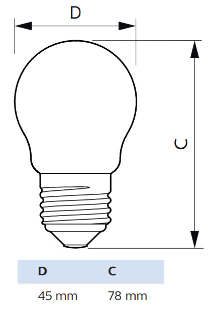 philips Pienkupulamppu master led e27 922/927 340lm 25=3w p45 cl