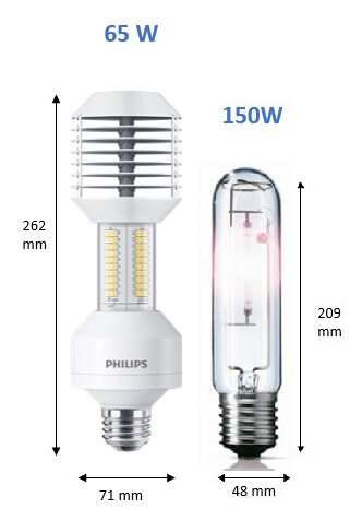 philips Ympärisäteilevä lamppu e40 740 12000lm 150w=65w if