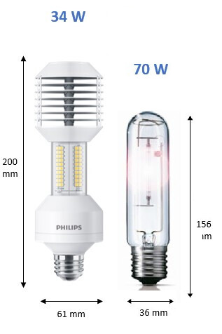 philips Rundstrålande lampa e27 740 6000lm em 70w=34w