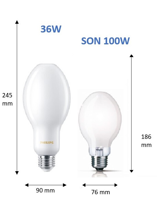 philips Rundstrålande lampa e27 827 5300lm fr 36w