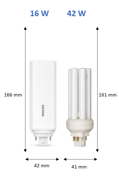 philips Led pl lamp gx24q-4 830 16w plt 4p hf/230v