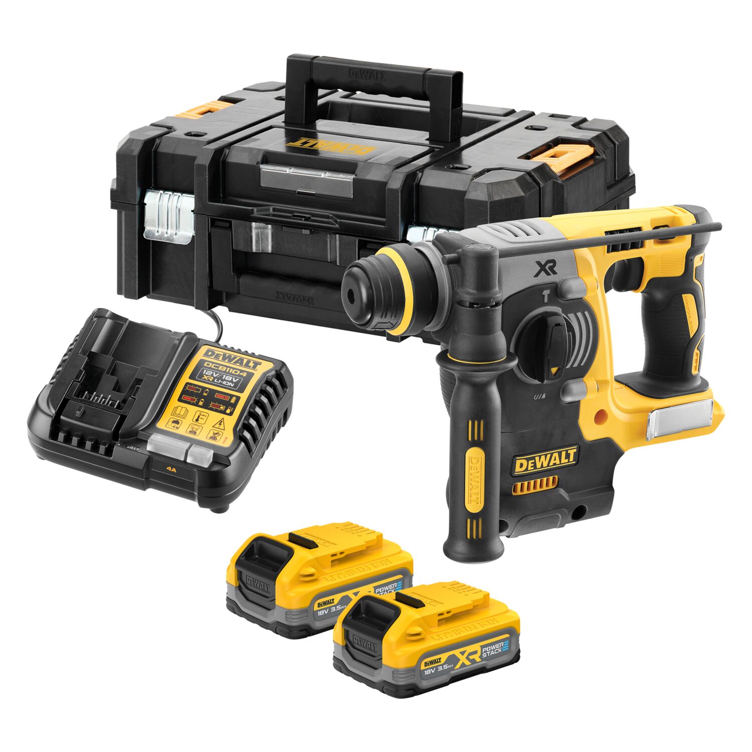 SDS-PLUS AKKUPORAVASARA DEWALT DCH273S2T 18V XR 2X3,5AH
