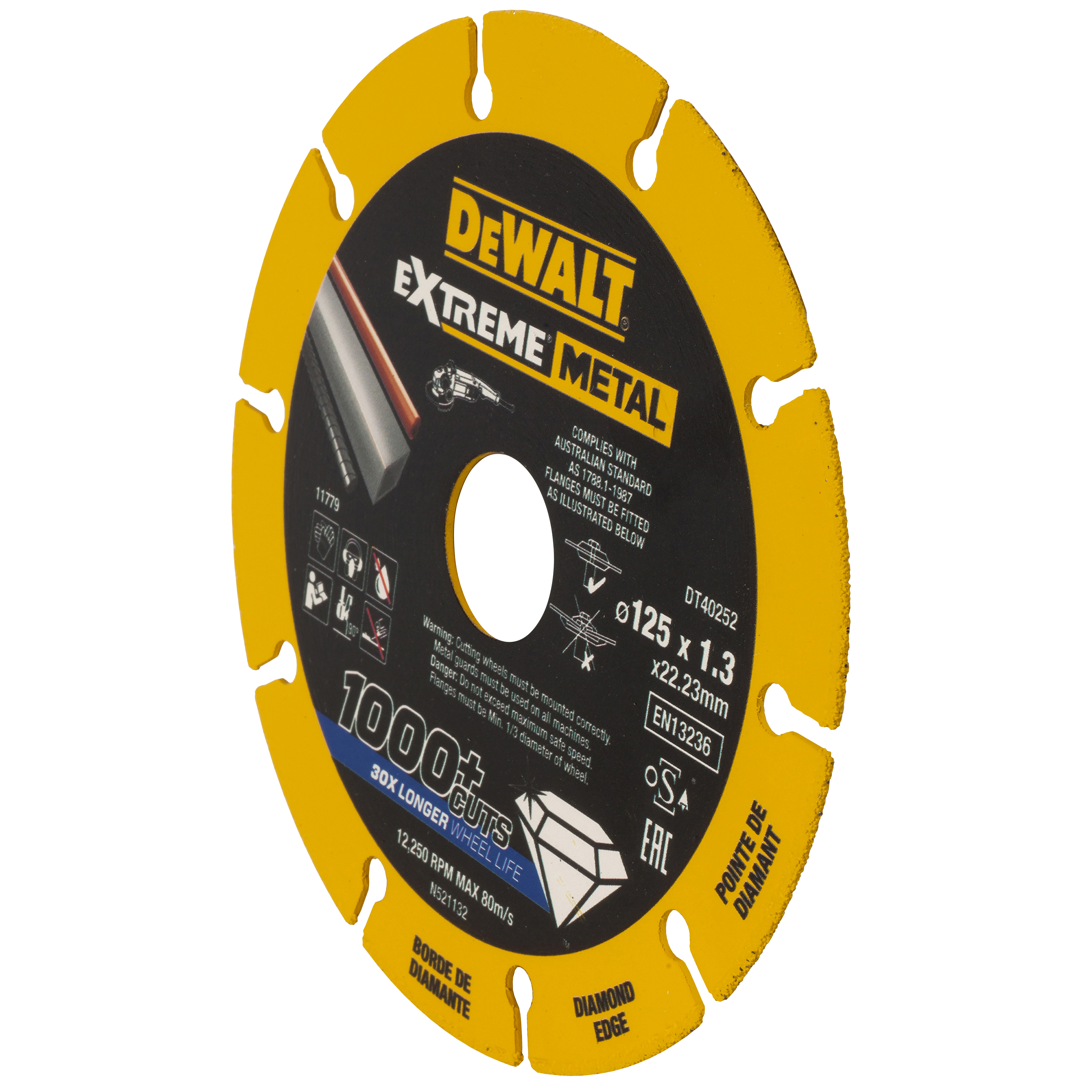 dewalt Diamond disc dewalt extreme metal 125x22.23x1.3mm