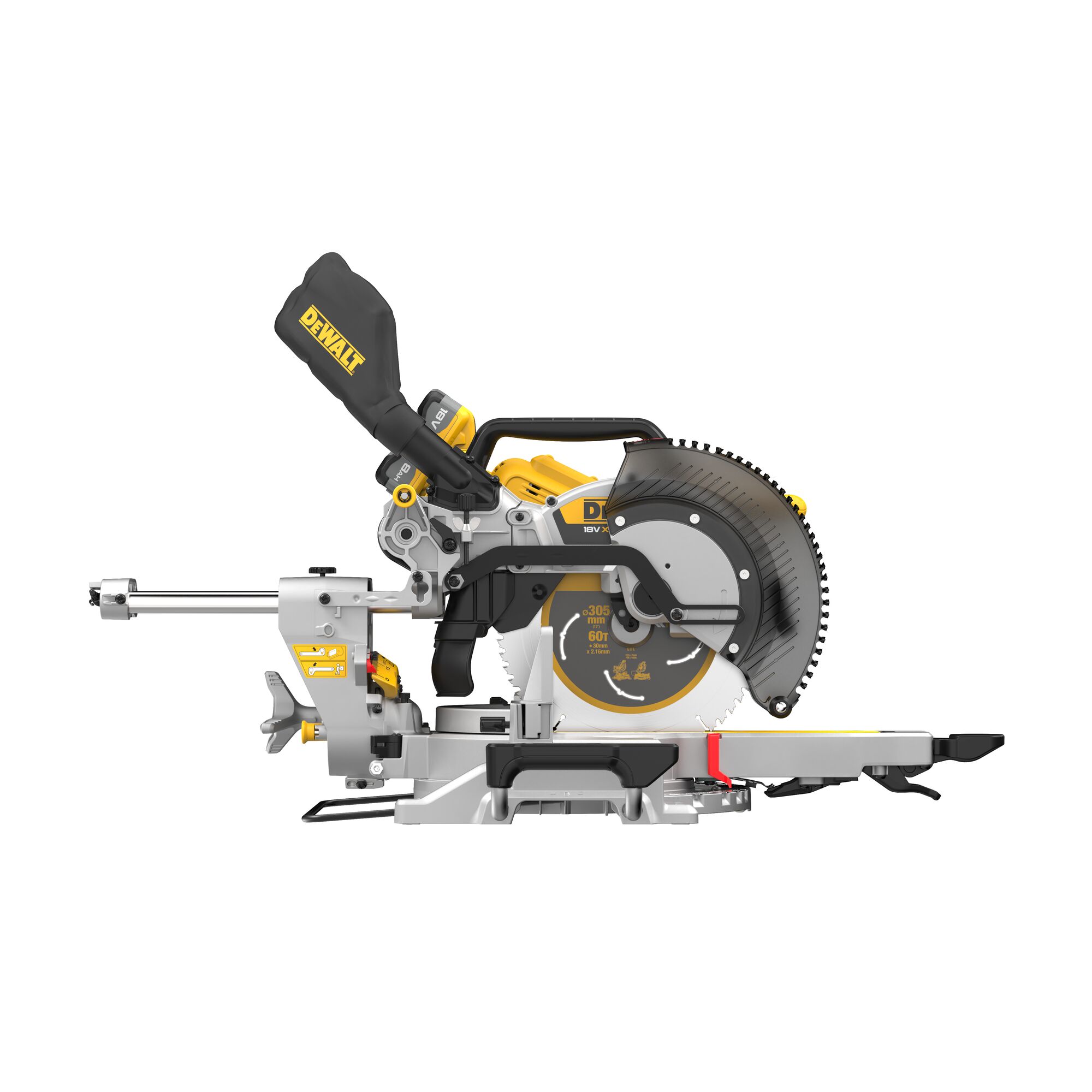 dewalt Mitre saw dewalt dcs782xw2 18v 305mm 2xdcb1180