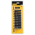 IMPACT SOCKET SET DEWALT 1/2 17 18 19 20 21 22 24MM