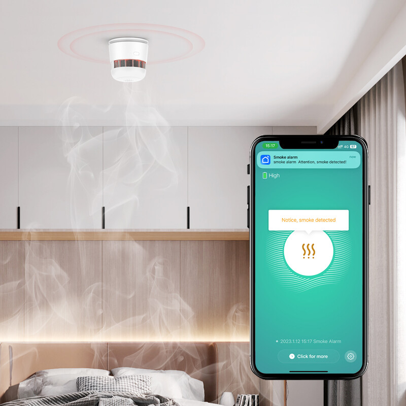 woox Apparatus controller smoke alarm zigbee