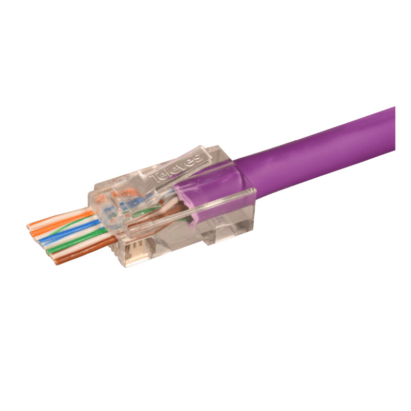 televes Connector cat6 rj45 utp cat6-m pass through