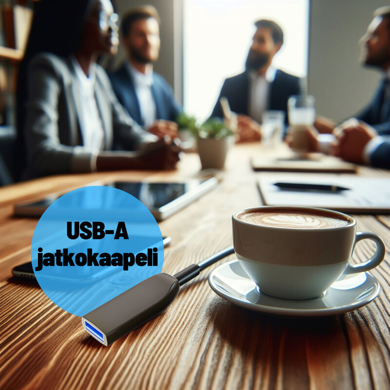 finnsat Liitosjohto usb-a jatkokaapeli 10m, aoc