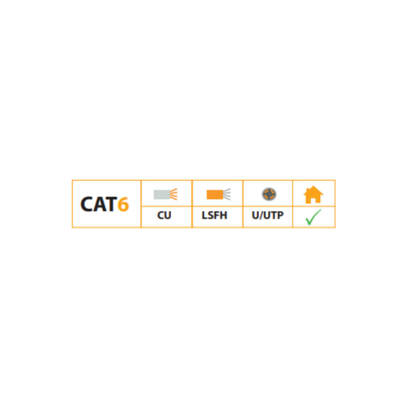 televes Nätverkskabel-cat6 datacom u/utp cat6 dca cu lsnh
