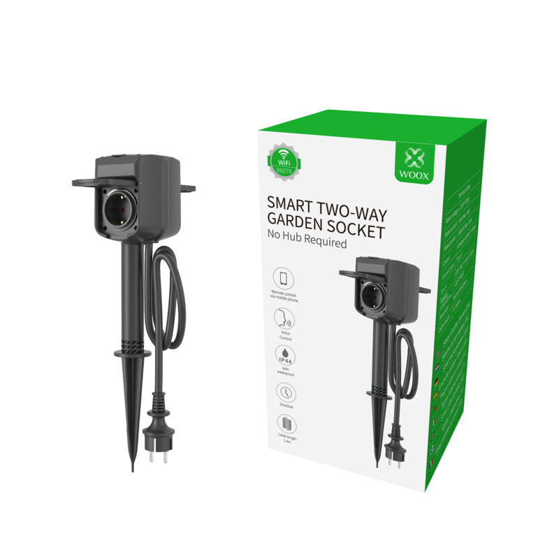 woox Smart plug wifi 2-w ip44 230vac 16a 3680w