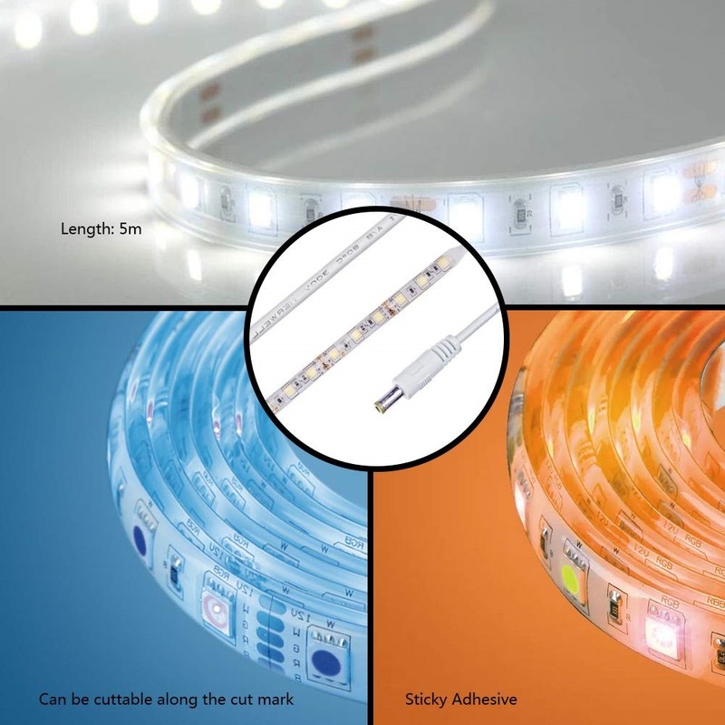 woox Led-ljusslinga wifi led strip 5m rgb+ww