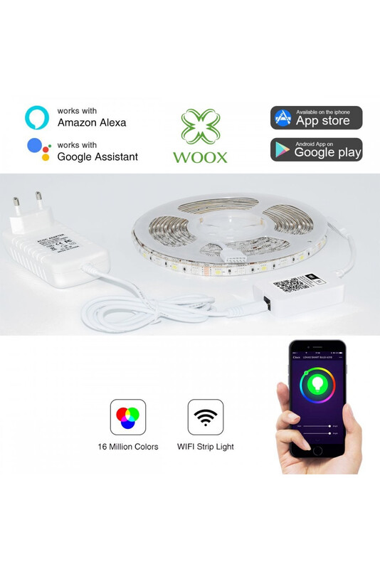 woox Led strip wifi led 5m rgb+2700-6500k