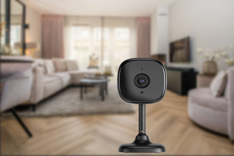 woox Kamera-ip-finnsat wifi sisäkamera 2k, musta