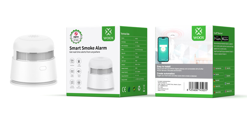 woox Apparatus controller smoke alarm zigbee