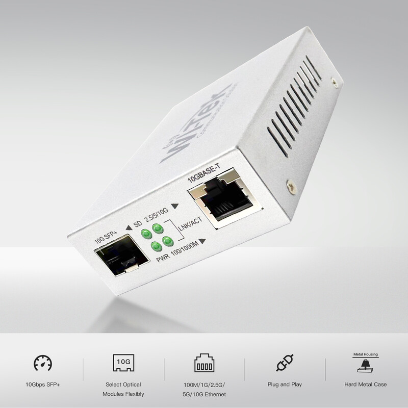 wi-tek Mediamuunnin 10g 1x sfp+ ja 1x rj45