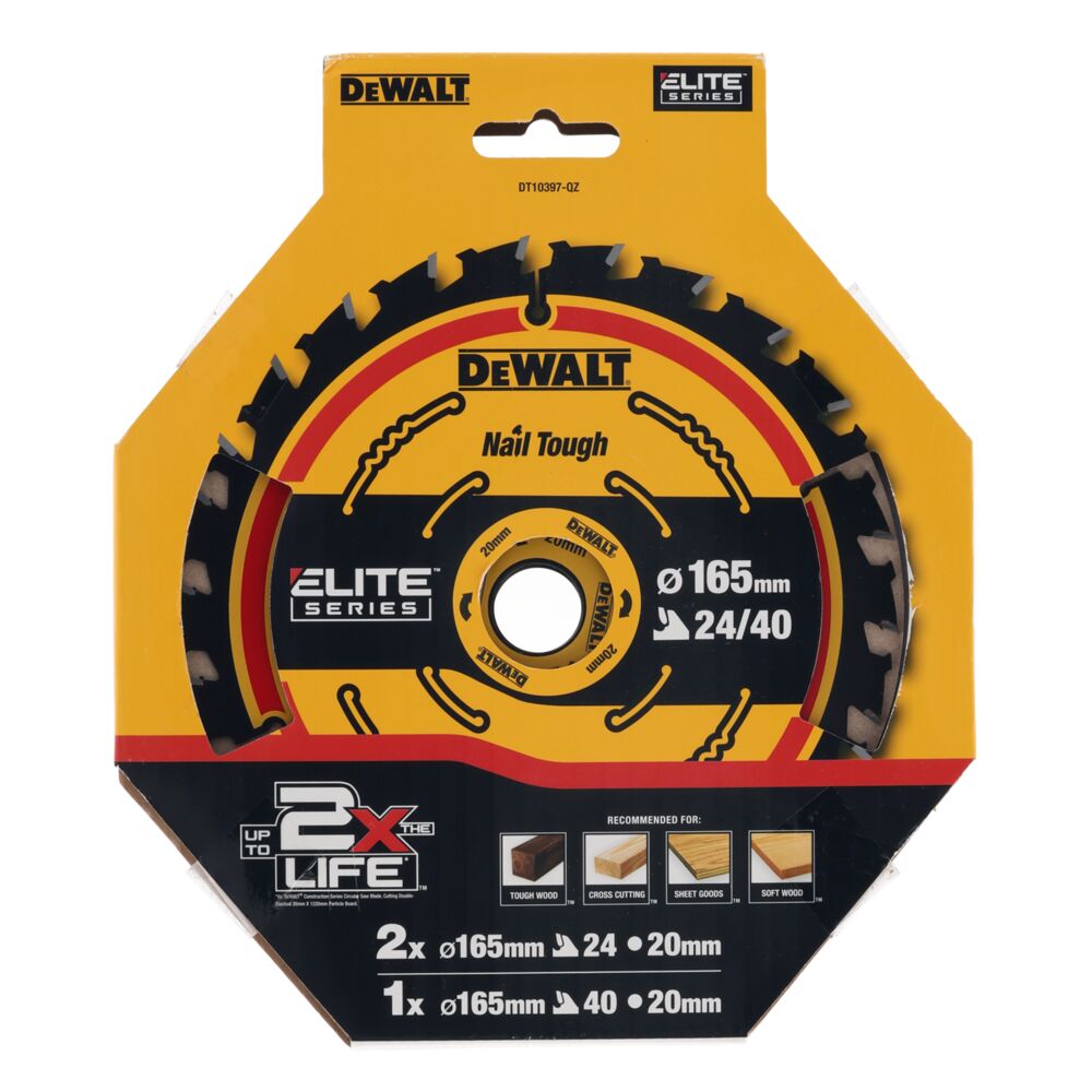 SAHANTERÄ DEWALT 165/184MM