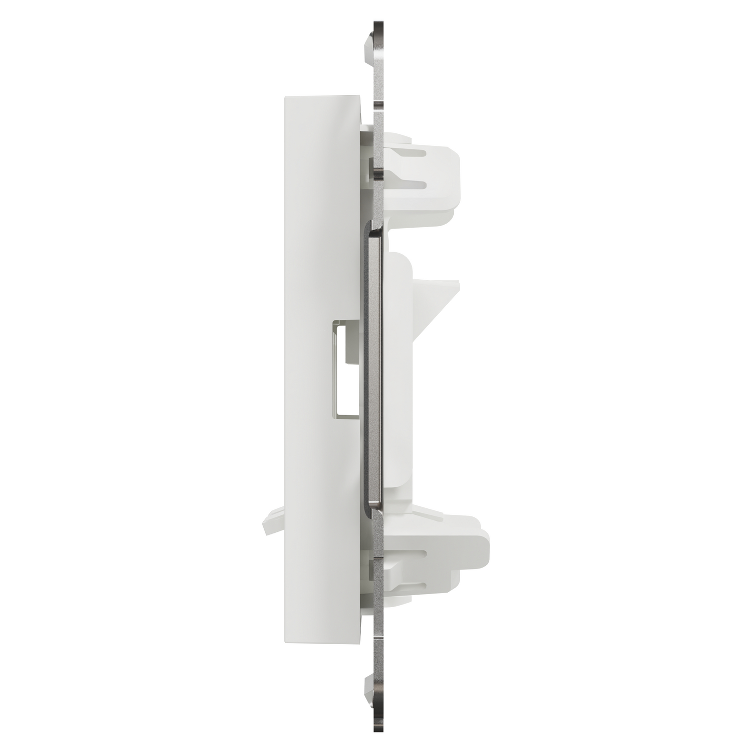 schneider electric Sentralplate elko 2x keystone rett innfelt, m/støvdeksel, rh