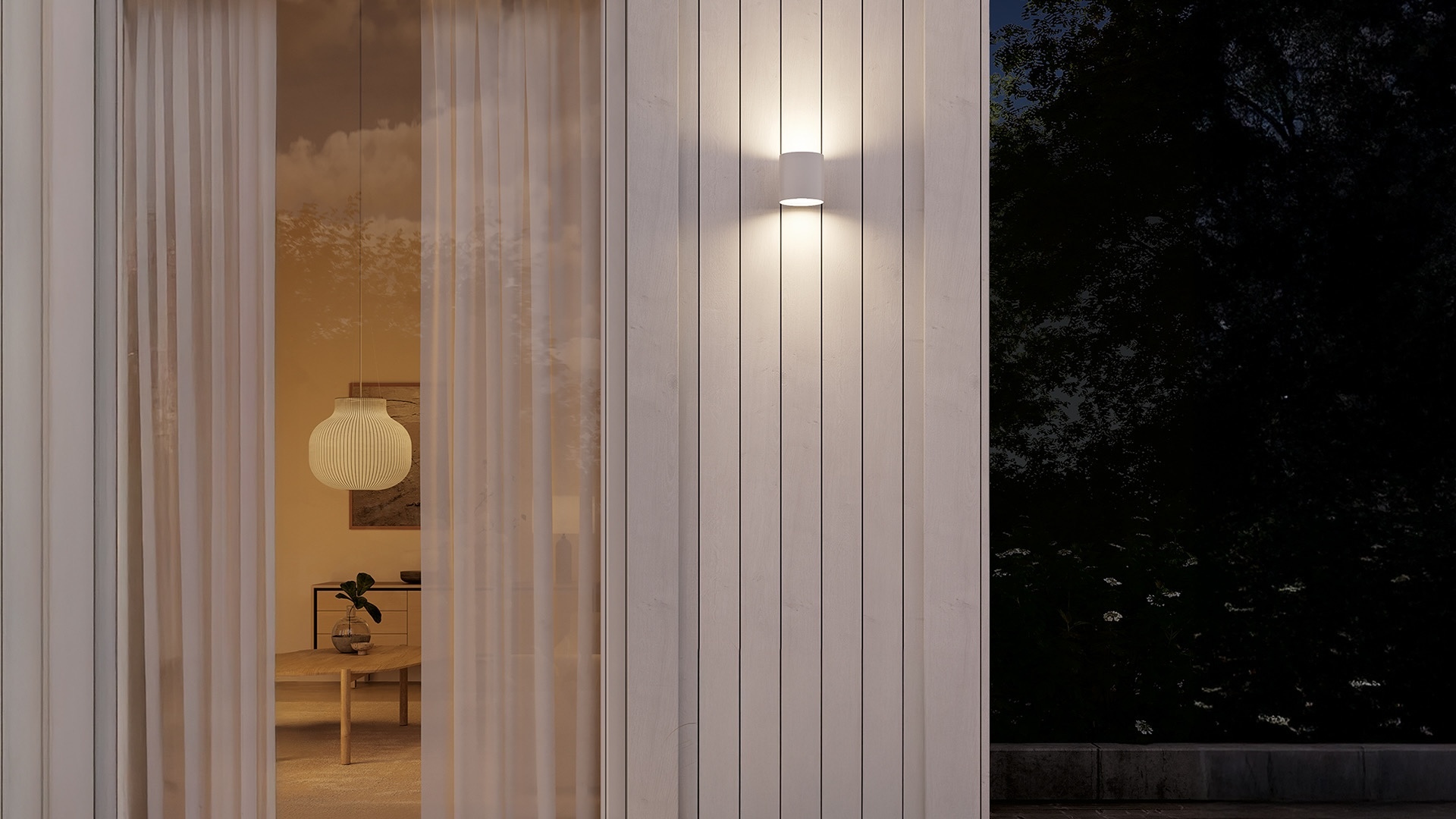plejd Outdoors wall luminaire out wall luminaire white