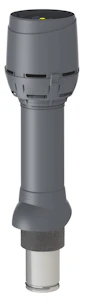 vilpe Frånluftsrör flow vilpe 125p/is/700 grå