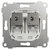 schneider electric Modulæruttak elko, 2xkeystone kat 6a stp, skrå, innfelt, ph