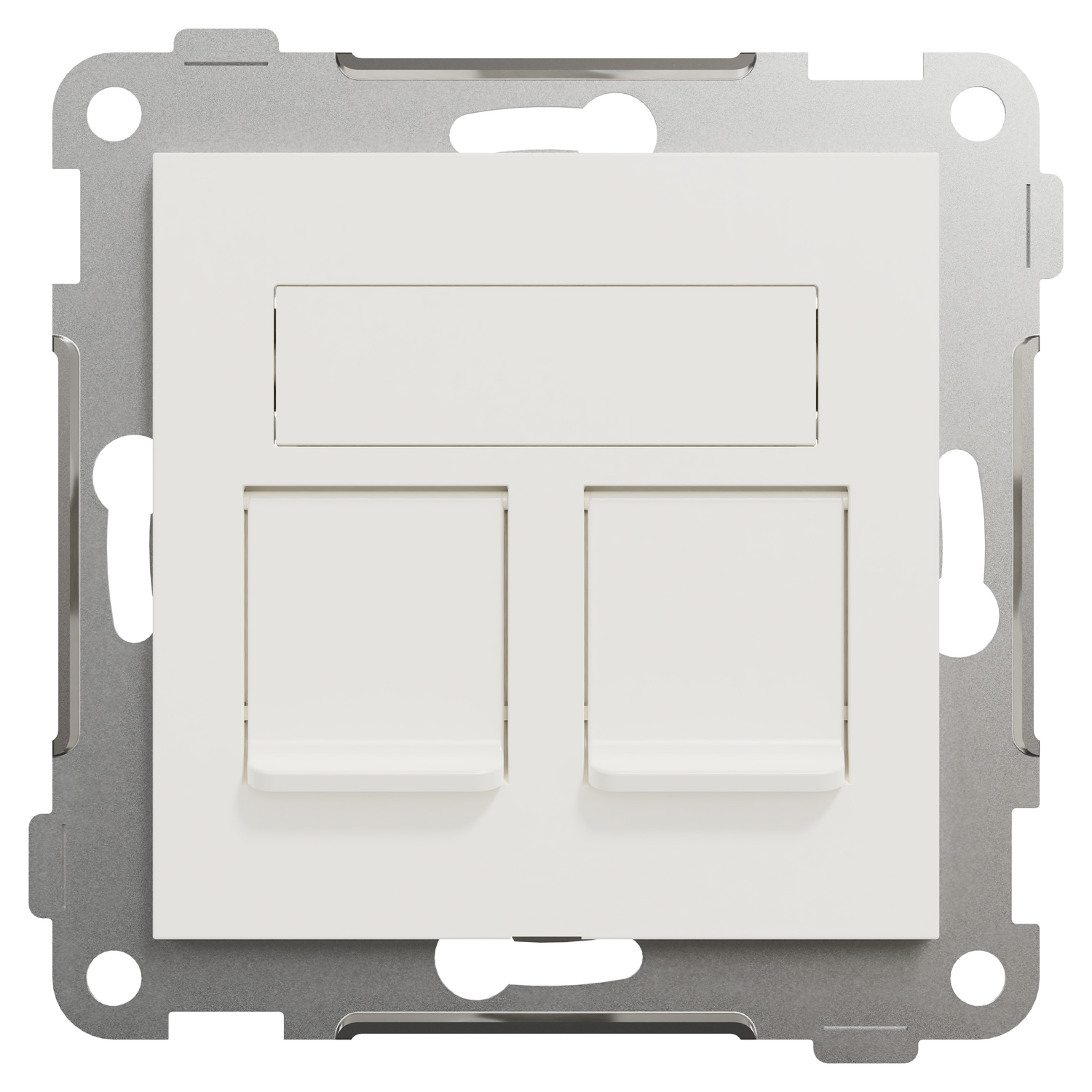 schneider electric Modulæruttak elko, 2xkeystone kat 6a stp, rett, innfelt, ph
