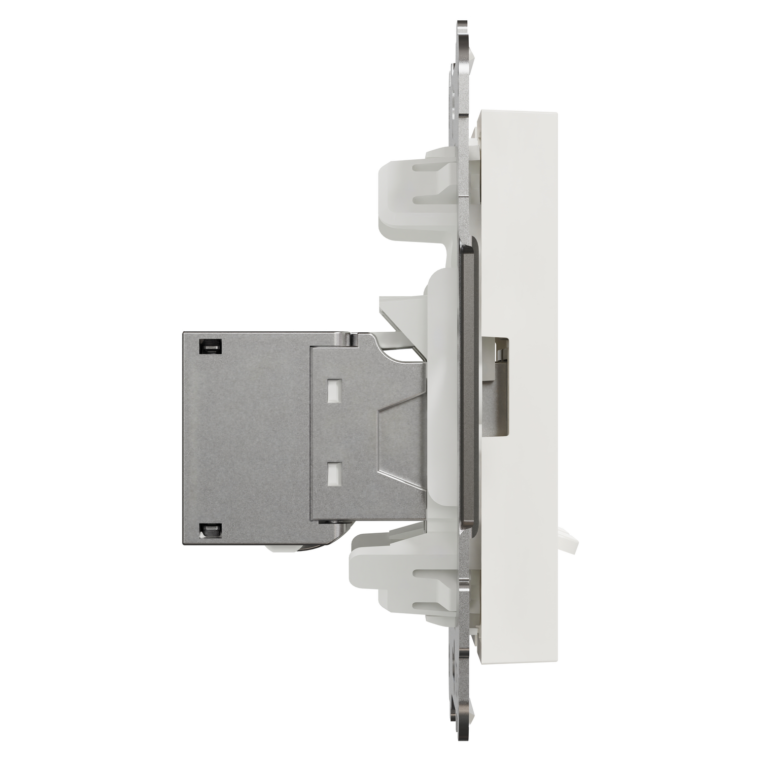 schneider electric Modulæruttak elko, 2xkeystone kat 6a stp, rett, innfelt, ph