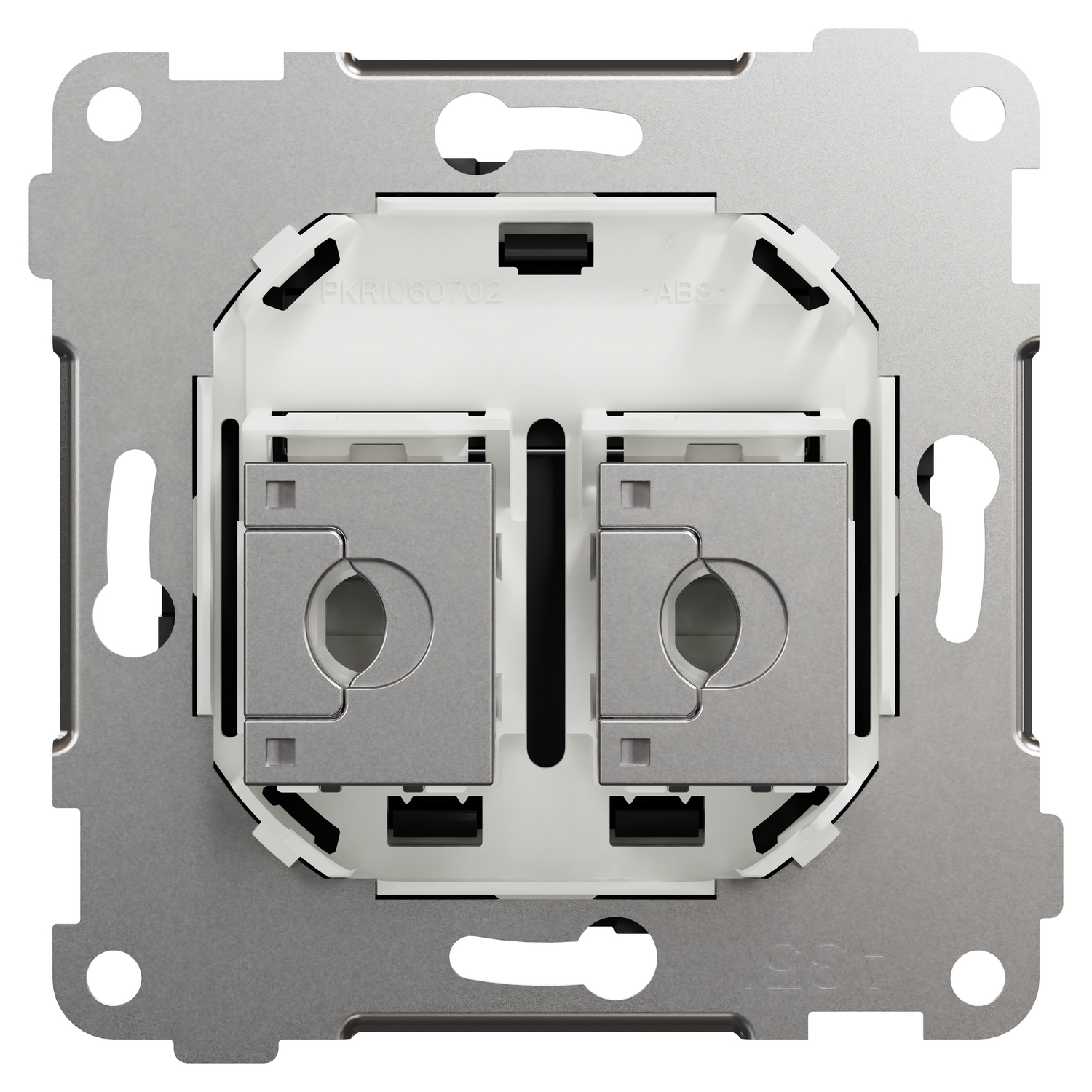schneider electric Modulæruttak elko, 2xkeystone kat 6a stp, rett, innfelt, so