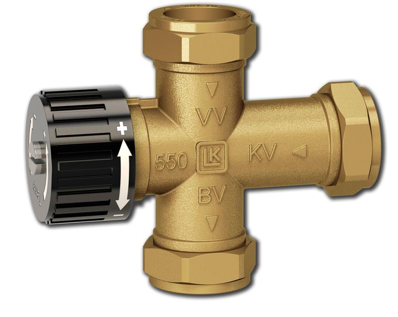 MIXING VALVE LK 22mm CHECK VALVE 550 AQUAMIX