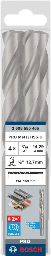 bosch Urbis metālam pro hss-g 12,0mm