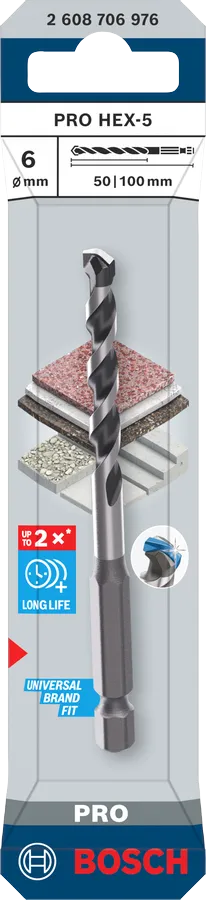 bosch Urbis betonam pro hex-5 6x50x100mm