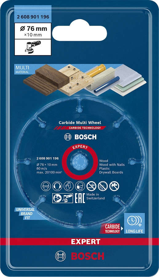 bosch Griezējdisks cietmetāla d=76x10x1mm gws 12v-76