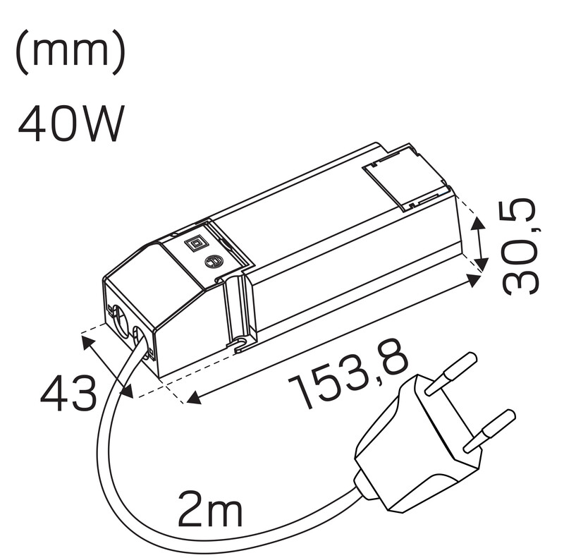 hide-a-lite Elektr. liitäntälaite casambi 700-1050ma 40w ip20 wir