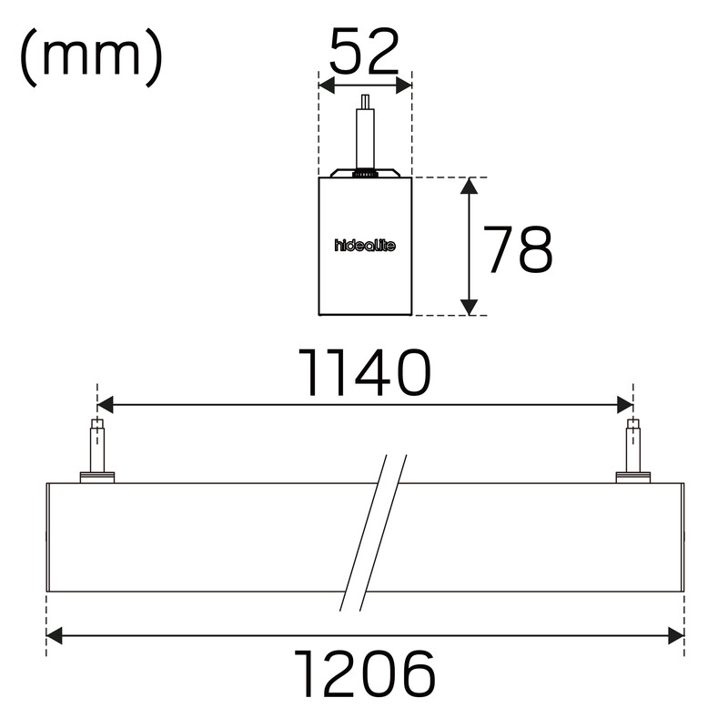 hide-a-lite Susp. lumin. actor basic pend. mp 49w 3/4k bl dim i pir