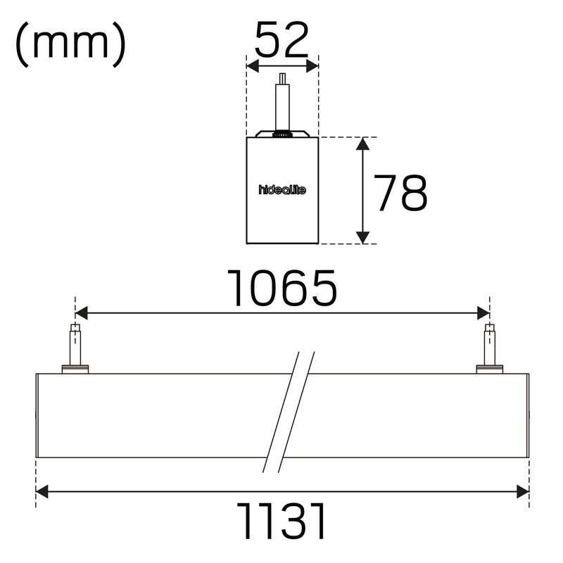 hide-a-lite Susp. lumin. actor basic pend. op 49w 3/4k wh da2 clo