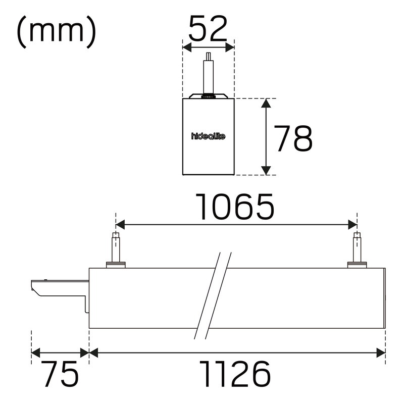 hide-a-lite Pendelarmatur actor g2 pendant op 49w 3/4k bl da2 pir link