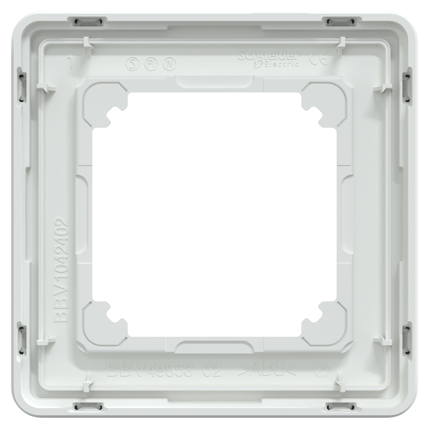 schneider electric Cover plate exxact exxact 1-g frame w front q-des