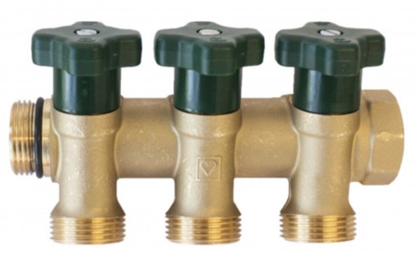 SANITĀRĀ ŪDENS KOLEKTORS DN20 3 IZVADI G 3/4"
