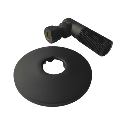 ELBOW CONNECTOR OPAL 1/2x10 3/8 UT BLACK