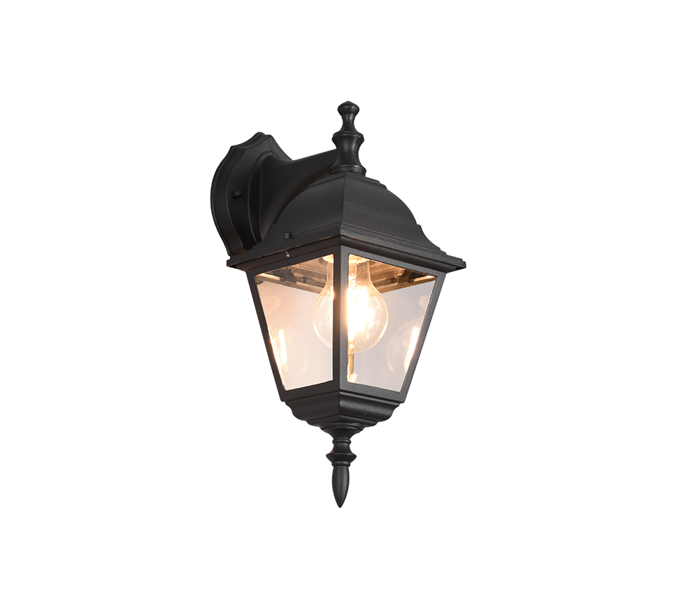 WALL LAMP OUTDOOR TRIO LIVENZA IP44 E27 MAX 60W BLACK