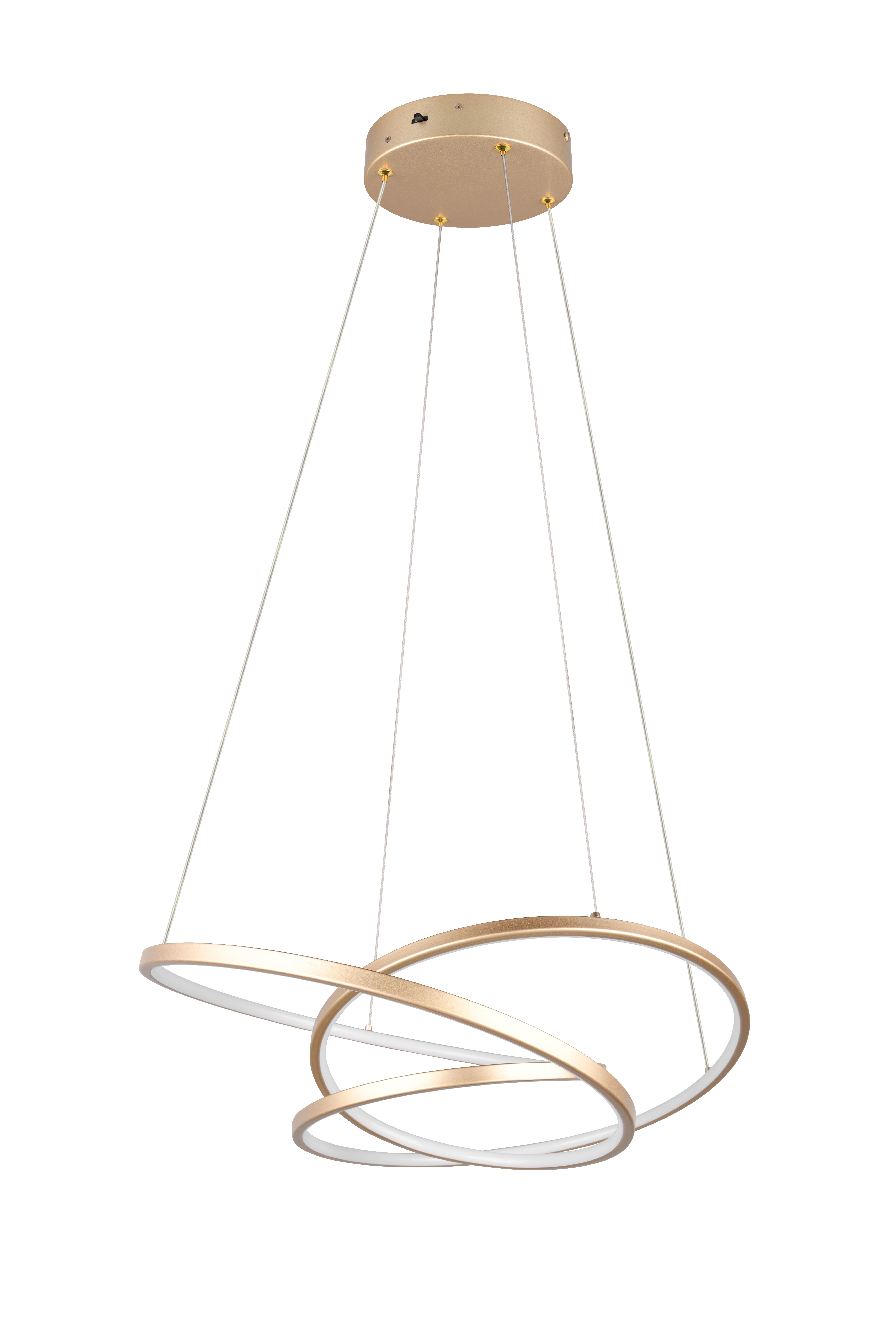 trio Pendant trio darvin 640 34w/2020lm 3cct sdim gold