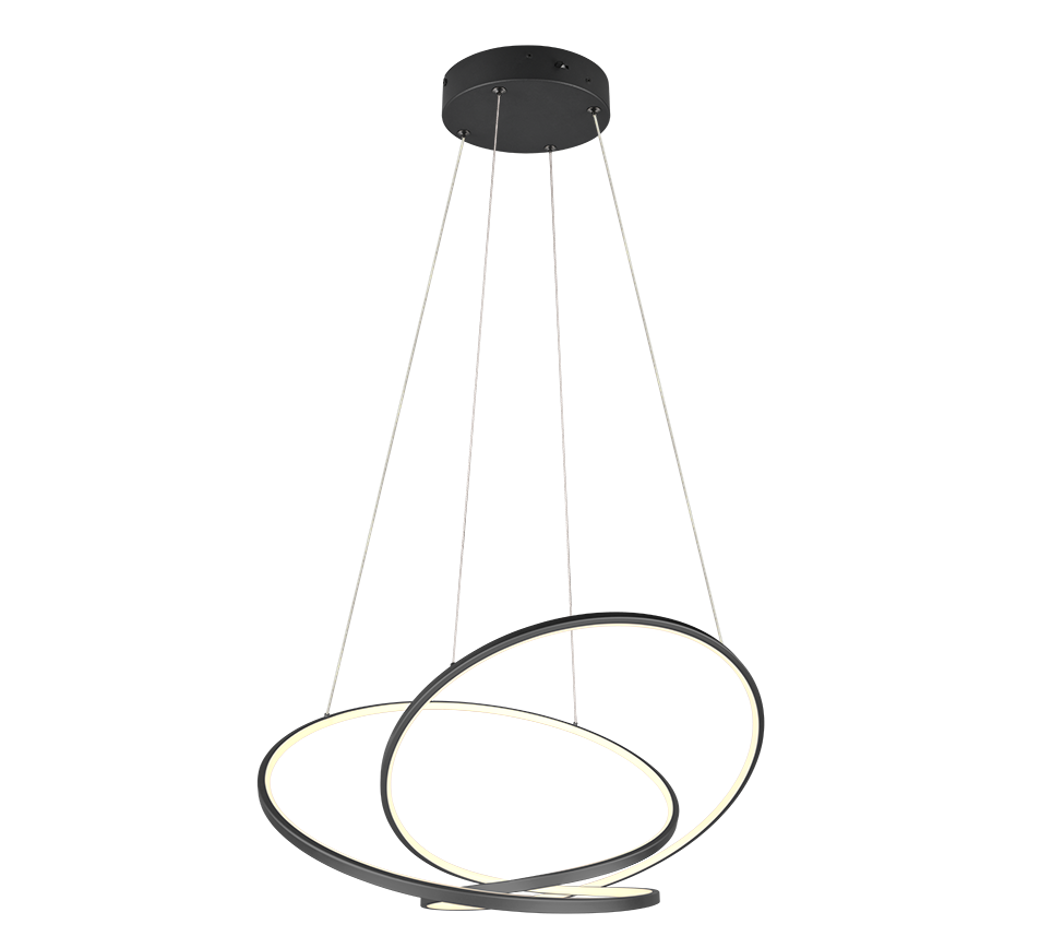 PENDANT TRIO DARVIN 840 52W/3220LM 3CCT SDIM BLACK