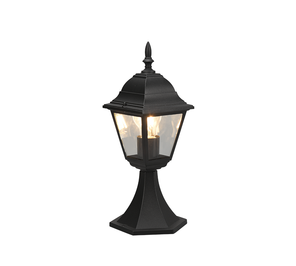 BOLLARD TRIO LIVENZA 395 IP44 E27 MAX 60W MATT BL