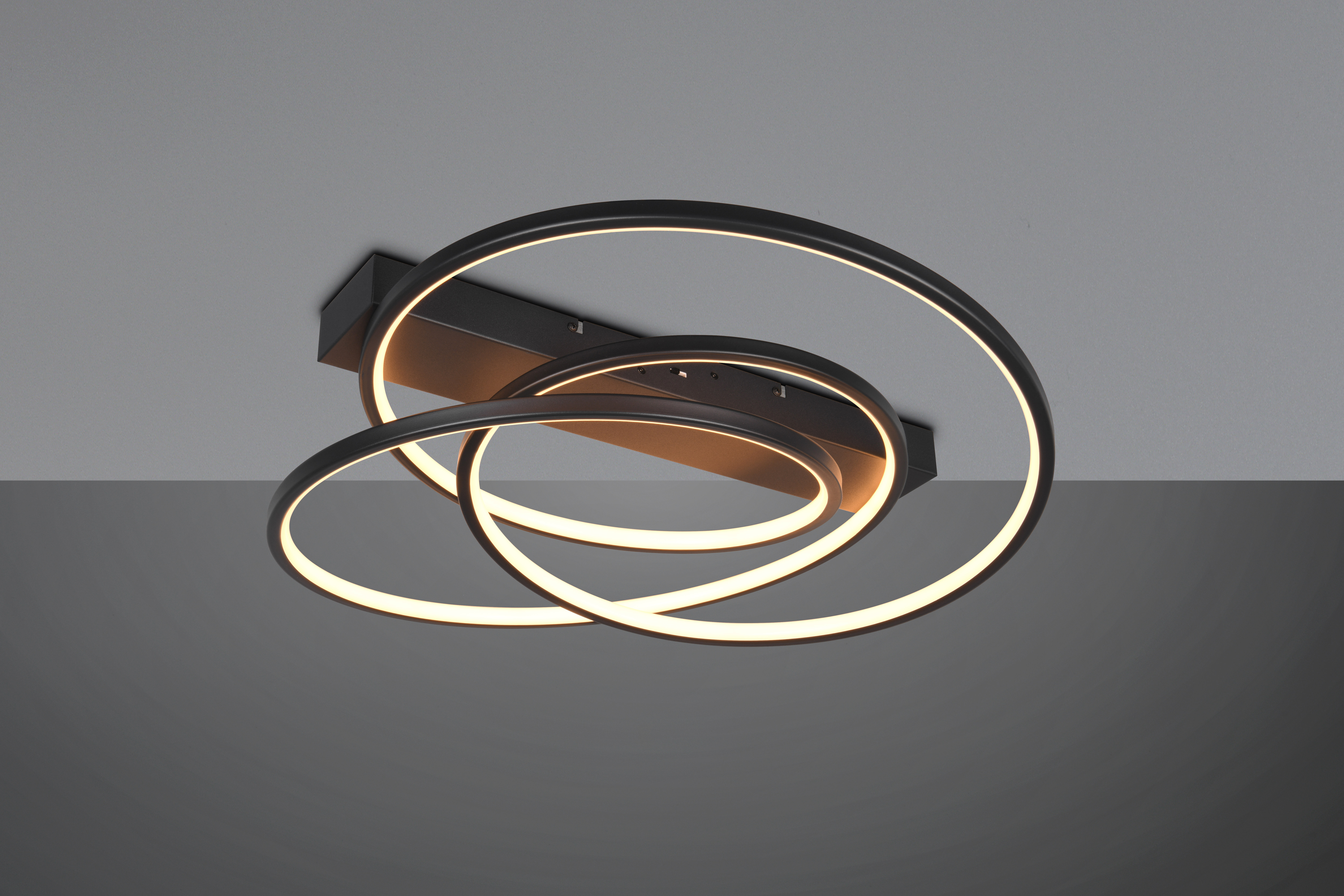 trio Ceiling lamp trio darvin 34w/2020lm 3cct sdim bl